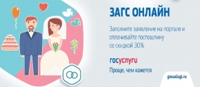 Информация о предоставлении государственных услуг по государственной регистрации актов гражданского состояния в электронном виде (через портал ЕПГУ)